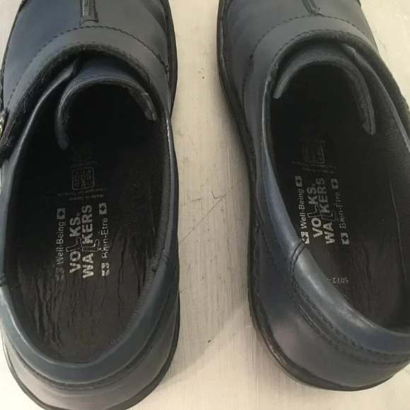 Volks Walkers Koeln Slip-On Navy leather loafers Hand Made Size 41 Eur - Picture 12 of 13